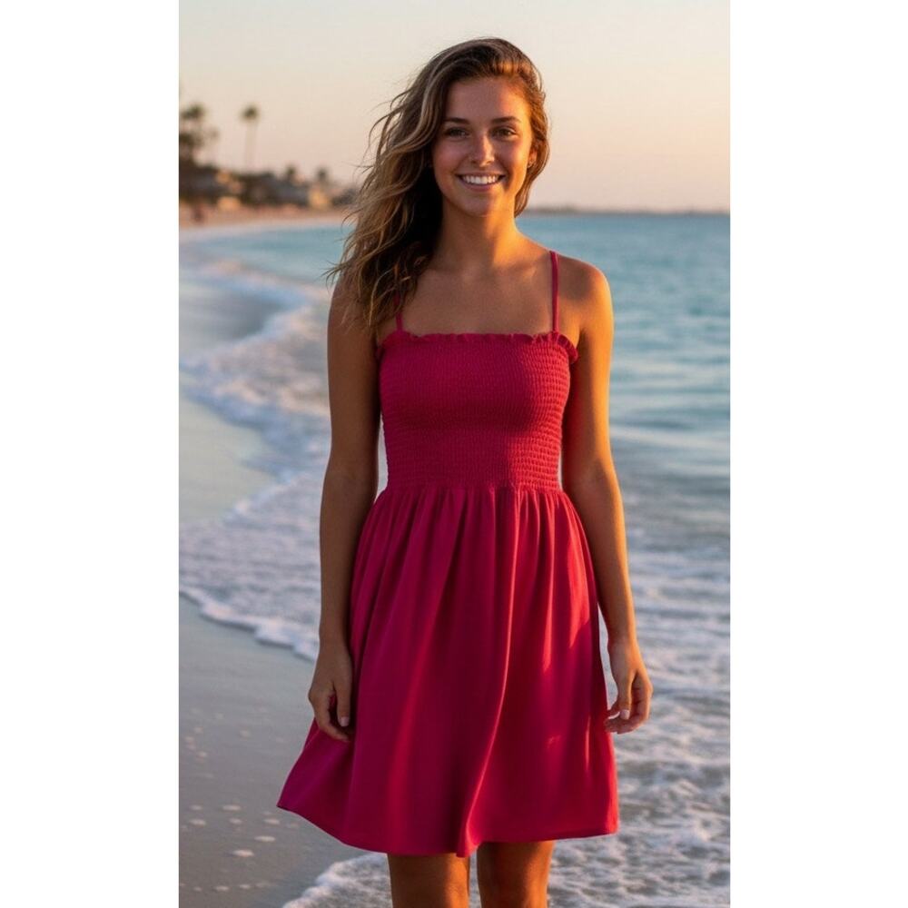 NWT Bebop retro smocked top strappy sundress